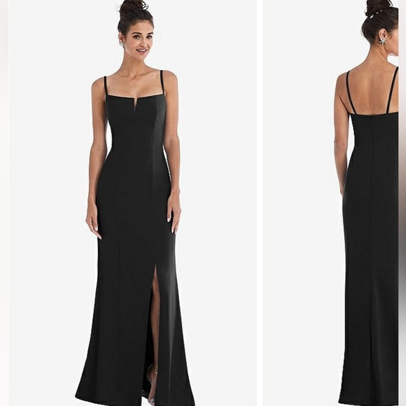 Dessy Collection | Dresses | Dessy Group Notch Crepe Trumpet Gown With ...